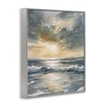 thumbnail image 2 of Stupell Industries Coastal Sunlit Waves Golden Reflection Gray Framed Giclee Art, 24 x 30, by Petals Prints Design, 2 of 8
