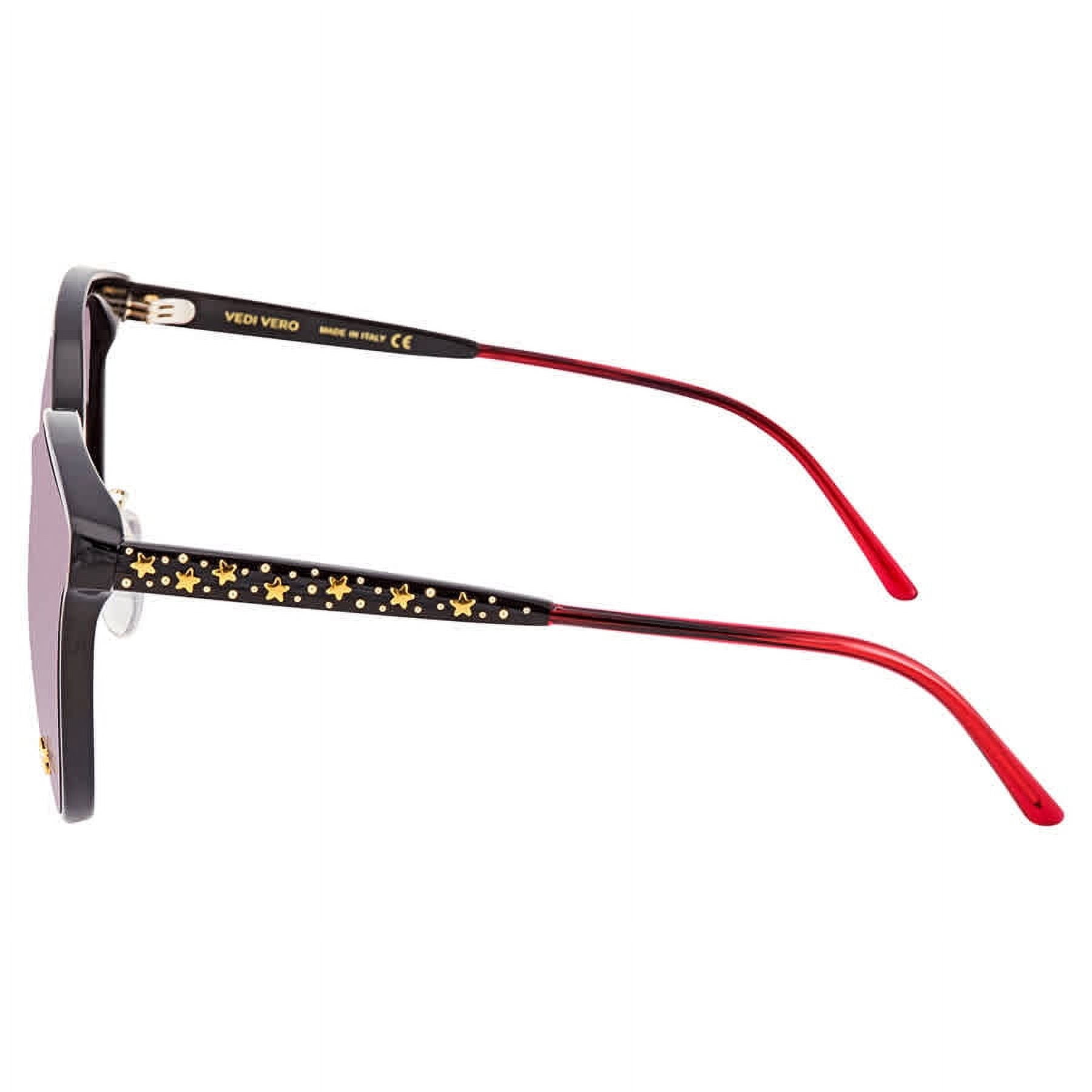 Vedi Vero Ladies Sunglasses Black VE802 BLKS 64-18-145