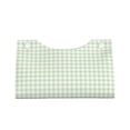 thumbnail image 4 of Lsque Pistachio Green Checkboard Printed Long Tissue Box Cover Holder, Facial Paper Organizer Dispenser,Triangle with Bottom Belt, PVC Leather Decorative Organizer, 4 of 9