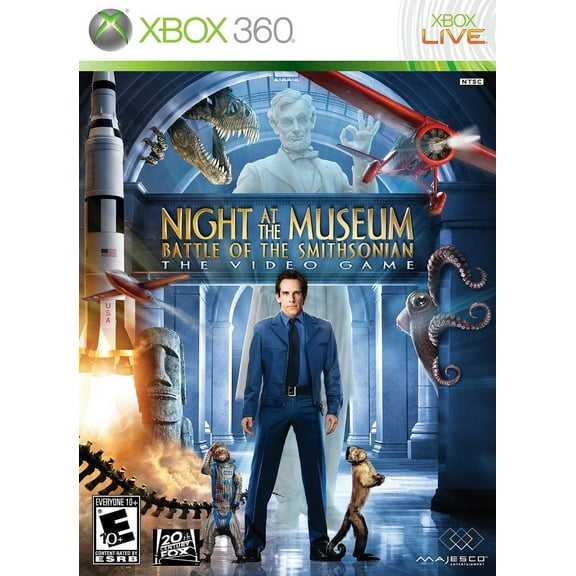 Restored Night at the Museum: Battle of the Smithsonian (Xbox 360, 2009) Video Game (Refurbished)