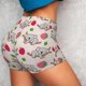 thumbnail image 4 of Balery Cartoon Koala Bear Pantalones cortos de entrenamiento estampados para mujer, sin costuras, ajustados, para gimnasio, yoga, correr, deportes, ejercicio activo, fitness.-XX-Large, 4 of 8