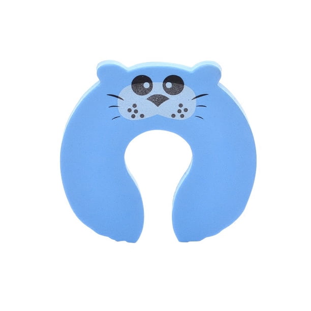 3 uds Protector de pellizco para dedos, tope de puerta de animales de dibujos animados, cojín de espuma suave, Protector de dedos para bebés, previene lesiones por pellizco en los dedos, portazos