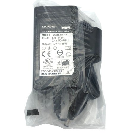 New Original Linksys Cisco SA06L1113-V Power Supply Adapter 12V 1.25A 15W w/PC