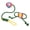 Green, variant on Oodles Durable Knotted Rope Dog Toy Set, Multicolored, Large