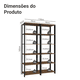 thumbnail image 4 of Armario Organizador Multiuso para Cocina Madesa 118cm MN, 4 of 5