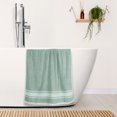thumbnail image 5 of REGALWOVEN Cotton Bath Towels Set, 2 Pack Soft, Highly Absorbent and Quick Dry Towels Bathroom Green 28' x 56', 5 of 8