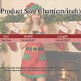 thumbnail image 3 of Christmas Elf Outfits Set Elegant Apron Clothes With Matching Hat For Holiday Festive Party Party Theme Dinner Green One Size, 3 of 9