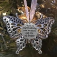 thumbnail image 1 of Creative Hollow Carving Exquisite Butterfly Memorial Family Pendant Christmas Tree Decoration Car Rearview Mirror Pendant, 1 of 2