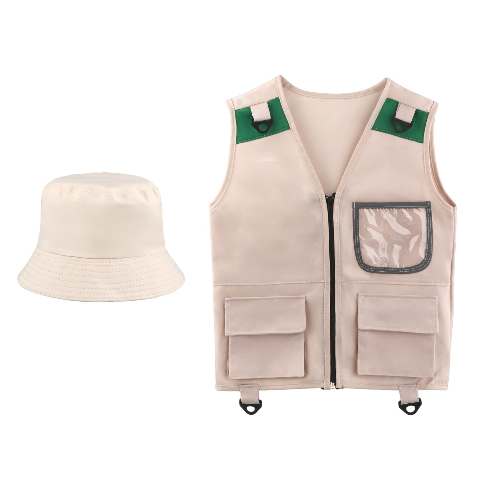 Kits de explorador para niños, actividades al aire libre para niños, juego de rol, juegos de aventuras al aire libre, conjunto de chaleco y sombrero | en línea