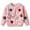 Pink, variant on Bobifish Big Girls Light Blue Crew Neck Sweater Multi-Color Flower Applique Long Sleeve Sweaters Knitted Soft Cute Casual Kids Daily Pullover Top