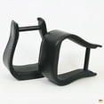 thumbnail image 3 of HILASON Western Saddle Black Leather Covered Horse Stirrups Pair | Full-Grain Wide Tread Stable Riding, 3 of 4
