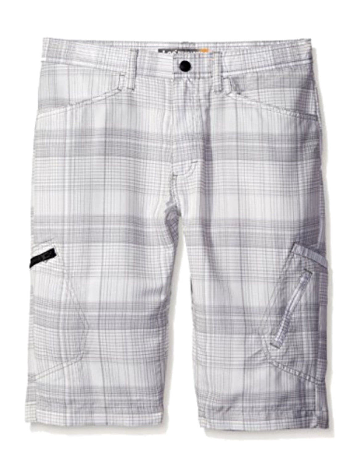 Lee Lee Dungarees Boys White Griffin Plaid Grafton Cargo Shorts