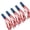 5Pcs, variant on 2 Pcs 4th of July Outdoor USA Flag Windsock - Embroidered Stars Stripes 250th Anniversary Patriotic Hanging Banner with LED Lights