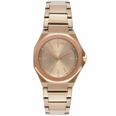 Armani Exchange Women's Andrea Rose gold Dial Watch - AX4616