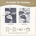 thumbnail image 7 of SIXHOME Outdoor Rug 9'x12' Waterproof Reversible Patio Rug Boho Geometric Indoor Outdoor Rugs Lightweight Plastic Straw Ourdoor Carpet for RV Camping Deck Balcony Modern Porch Decor Blue, 7 of 7