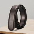 thumbnail image 6 of Automatic Belt Men without Clasp Trendy Simple Waistband Ratchet Belt Strap brown 140cm, 6 of 8