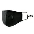 thumbnail image 2 of Mascarilla facial reutilizable para niños, ajustable, transpirable, para deportes, escuela y actividades al aire libre, de color negro, 2 of 8