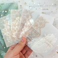 40 PCS Scrapbook Supplies Scrapbooking Lace Paper Butterfly Leaves