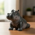 thumbnail image 3 of Wuztai Resin Hippo Figurine Clumsy Yoga Pose, Humorous Desk Shelf Decoration, Unique Gift for Animal Lovers, 3 of 5