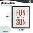 thumbnail image 4 of Stupell Industries Coastal Summer Sentiment Fun In Sun Black Framed Print Under Glass, 13 x 16, by Lettered and Lined, 4 of 8