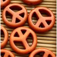 thumbnail image 2 of U8MO 15mm Orange Turquoise Friendly shape Loose Beads 25pcs, 2 of 4