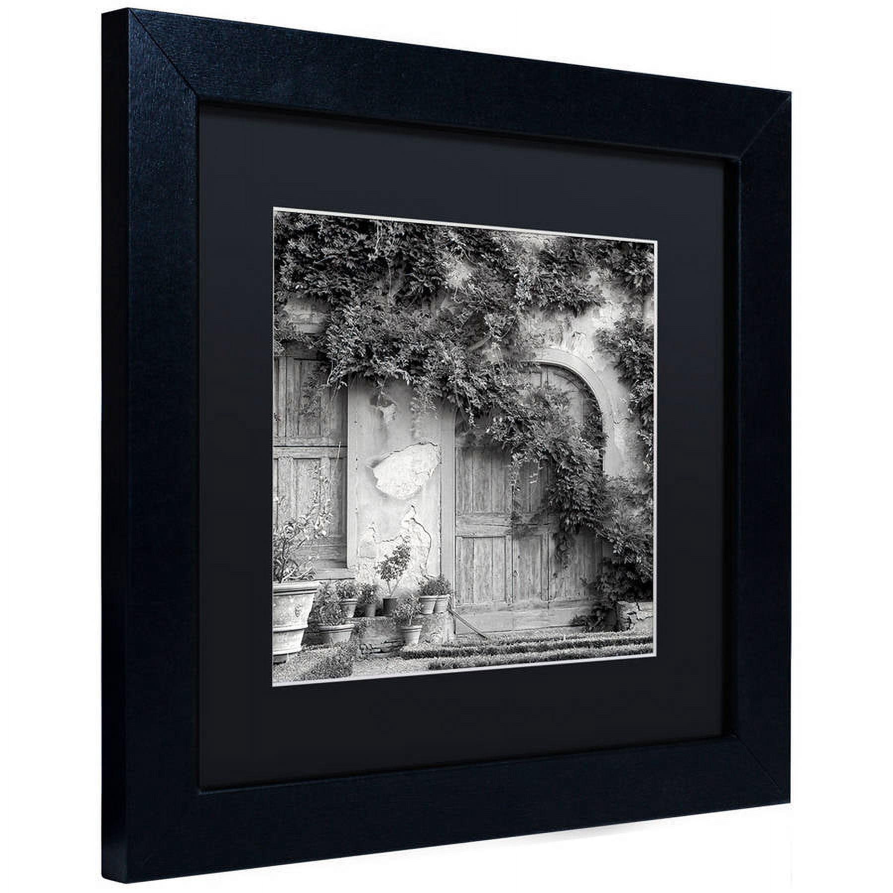 Trademark Fine Art "Tuscany VI" Canvas Art by Alan Blaustein, Black Matte, Black Frame