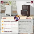 thumbnail image 3 of Metal Cabinet, 23.6" H Metal Storage Locker with Locking Door and Adjustable Shelves, Small Locker Cabinets for Office Garage School Gym, White, 3 of 7