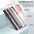 thumbnail image 3 of SaniMore for Samsung Galaxy A73 5G Case Slim Transparent [Not Yellowing Technology], Rugged PC & TPU Bumpers Built-in Detachable Lens Protector Shockproof Protective Cover, Pink, 3 of 7