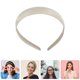 thumbnail image 5 of 10 Uds. Diadema artesanal de plástico Diy ancha sin dientes diadema lisa bandas para el cabello hechas a mano diadema de Color sólido para niñas y mujeres, 5 of 8