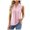 Pink, variant on SHenli Built In Bra Tank Tops for Women Henley Neck Cute Sleeveless Shirts Tunic Going Out Basic Tees
