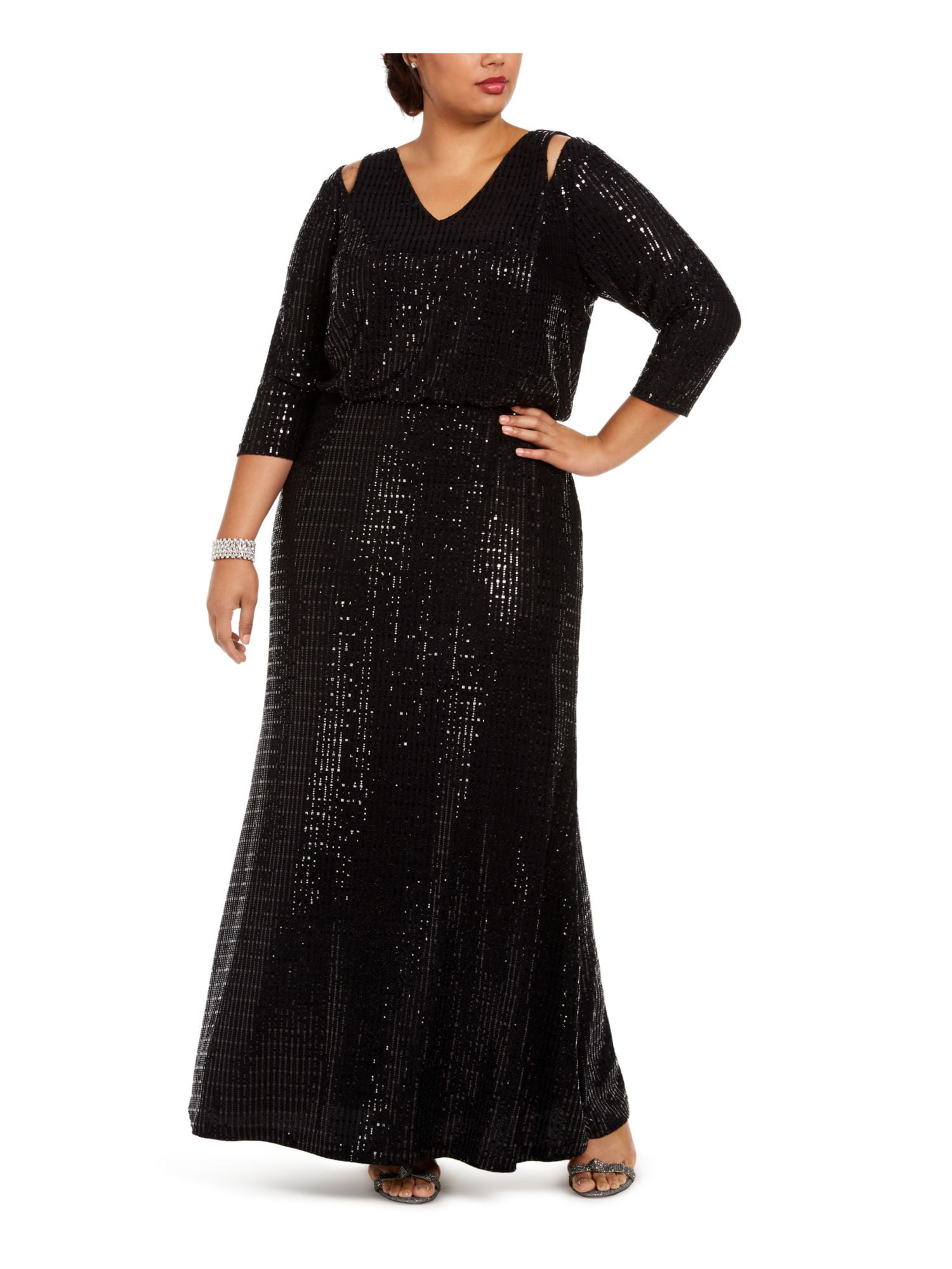 gown with ruffle bottom