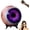 Purple, variant on Realistic Eyeball Decoration, Creepy Resin Fake Eye, Halloween Horror Prop, Gothic Oddities Desk Decor, Scary Prank Gift for Home Office Shelf