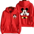 thumbnail image 3 of Sudadera con capucha de dibujos animados de Mickey Mouse para mujer, chaqueta con cremallera, sudadera de gran tamaño, abrigo informal caqui para pareja, primavera y otoño, 3 of 5