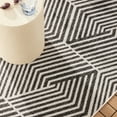 thumbnail image 6 of NICOLE MILLER NEW YORK Patio Country Ombre Geo Indoor Outdoor Area Rug, UV Fade Resistant, Low Pile, Black/Cream, 5'2"x7'2", 6 of 10