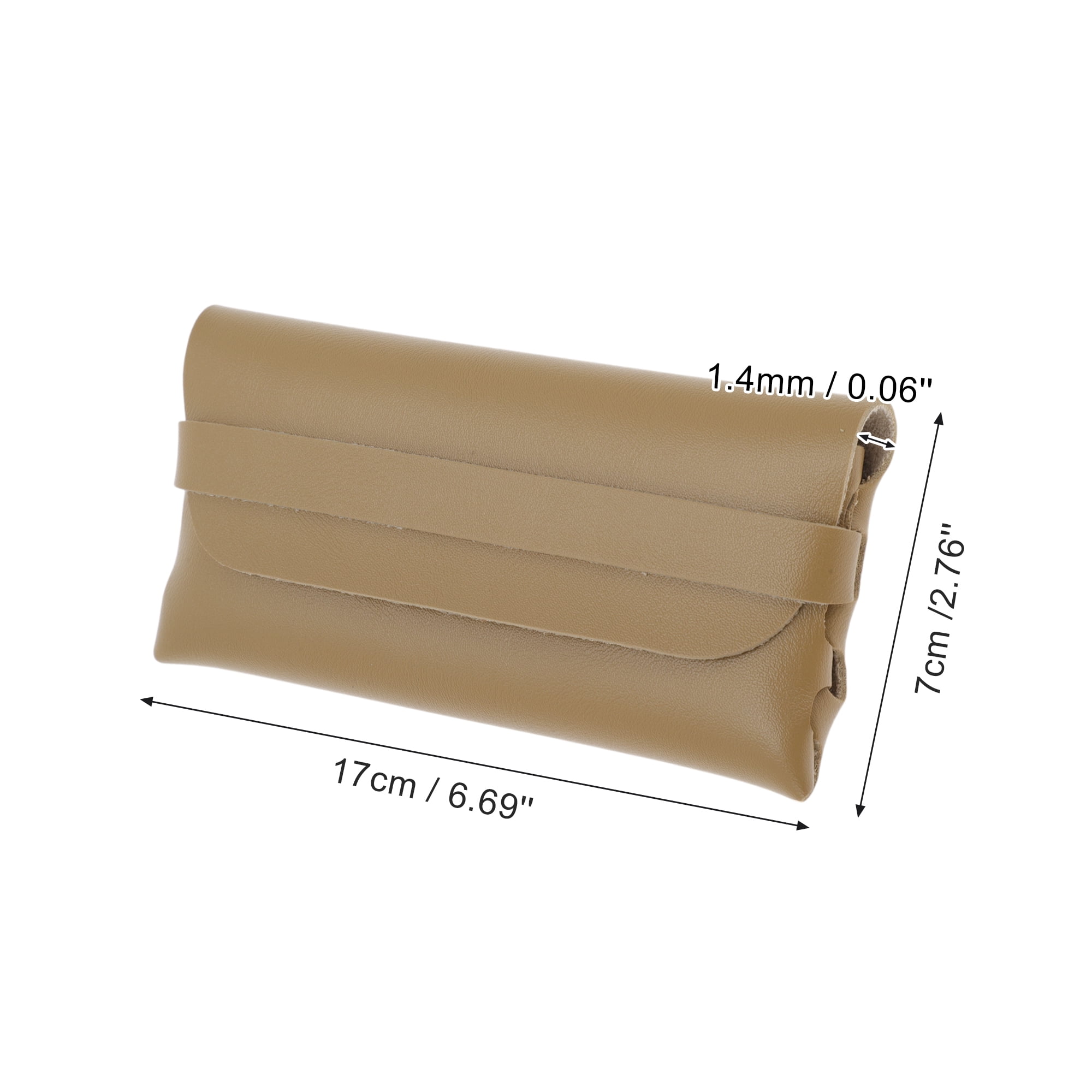Unique Bargains Thick Eyeglasses Case Lightweight Eyeglasses Storage 1 Pc Champagne