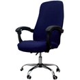 thumbnail image 1 of Printed Office Chair Covers, Stretch Computer Chair Cover Universal Boss Chair Covers Modern Simplism Style High Back Chair Slipcover (Navy, Large), 1 of 7