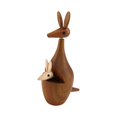 thumbnail image 2 of Estatuilla de animal, estatua decorativa de , recuerdo de fiesta, decoración de escritorio divertida, escultura de madera para estantería de, 2 of 9