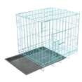 thumbnail image 2 of EeaseCA Folding With Toilet Dog Cage Teddy Poodle Small And Medium Dog Cat Cage Rabbit Cage Pet Cage(Blue), 2 of 8