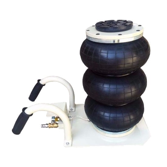 EQCOTWEA Pneumatic Jack Triple Bag Air Jack Pneumatic Lift Car Repair 3 Ton Capacity Fast Lifting Bending Handle