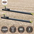 thumbnail image 3 of Field Tuff Steel Tractor Bucket Forks, 1,600 Pound Capacity, 2 Pack, Black, 3 of 5