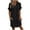 Black, variant on Summer Akafmk Women Maternity Dress,Plus Size Womens Casual Dresses,Ladies' Printed Style Long Sleeved V-neck Dress Loose Fitting Flowy Sundress Beach Dress
