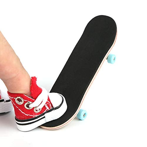 Rock Deck Professional Finger Skateboard Kits, Maple Complete Wooden Fingerboard with Cute Mini