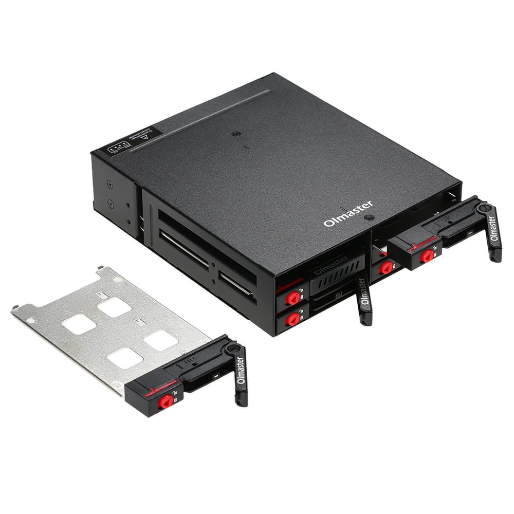 OImaster 6 Mobile 2.5'' SATA HDD SSD Hard Drive with Cooling Fan Locker Hot-swap 6Gbps for PC 5.25'' Drive Bay - Walmart.com