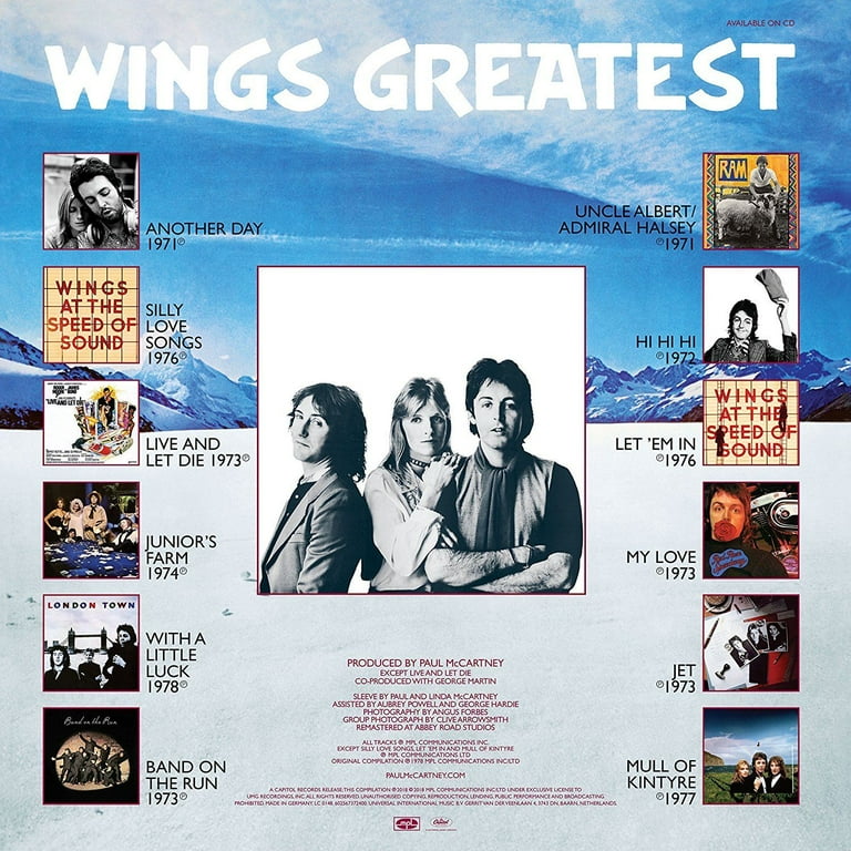 Wings - WINGS GREATEST - Music & Performance - Vinyl - Walmart.com