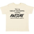 thumbnail image 3 of Inktastic Yeah My Great Grandma Is Pretty Awesome Boys or Girls Toddler T-Shirt, 3 of 5