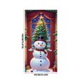 thumbnail image 3 of Christmas Door Tapestry Xmas Front Door Hanging Decor Holiday Party Cloth Door Curtain Christmas Door Cover for Home Bedroom Wdoor Holiday Decoration and Gift, 3 of 7