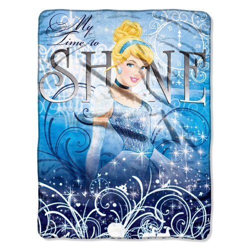 disney princesses cinderella, "my time to shine" micro raschel throw