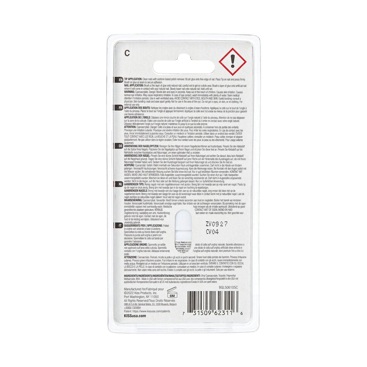 Kiss Powerflex - Brush-On, Strong hold for a long wear.