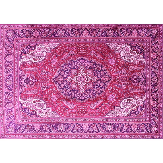 Ahgly Company Indoor Rectangle Persian Pink Traditional Area Rugs, 5' x 8'
