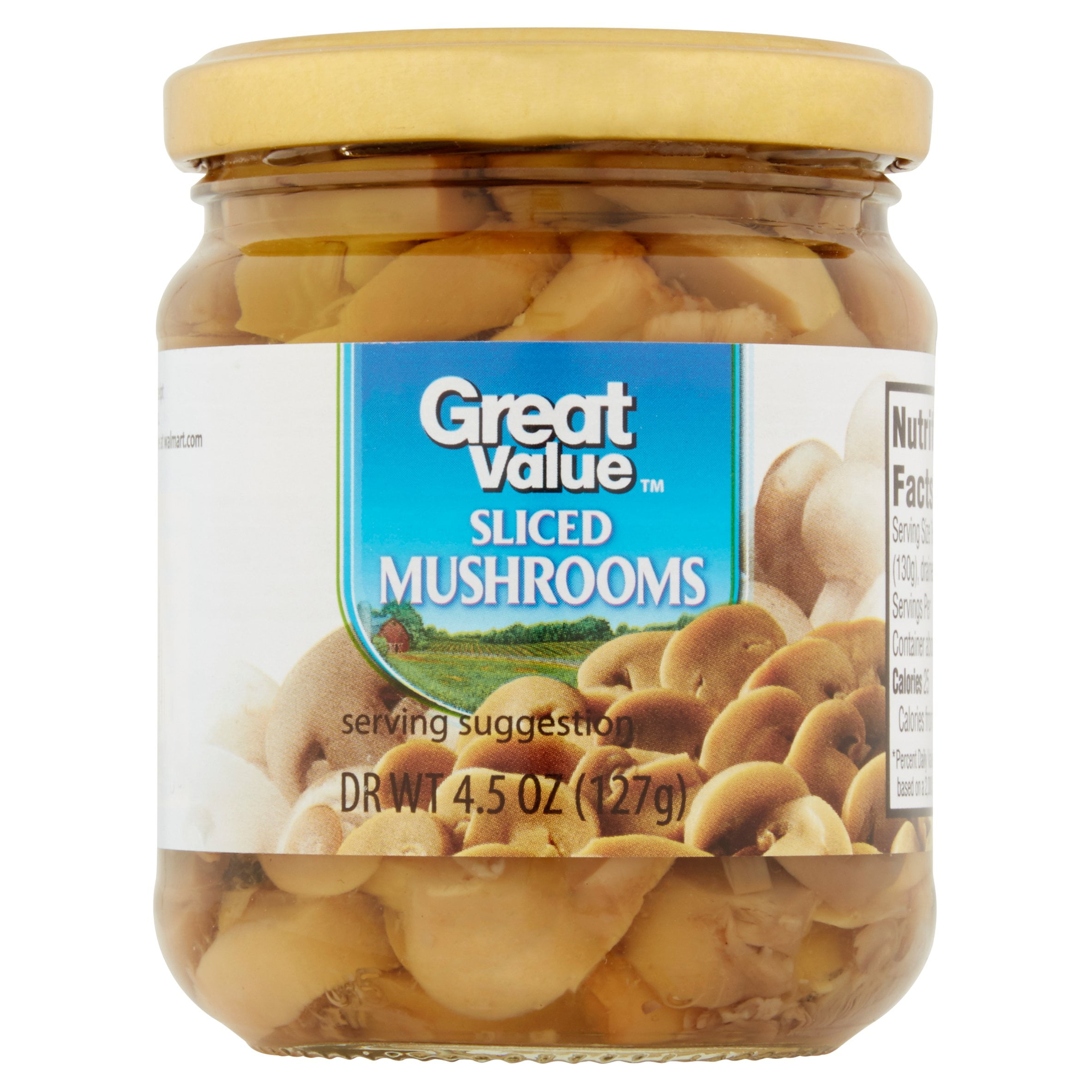 Great Value Sliced Mushrooms, 4.5 oz by Wal-Mart Stores, Inc.